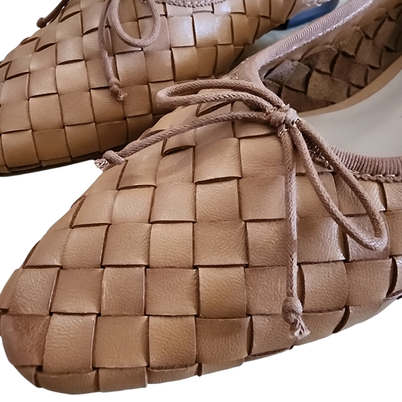 Loeffler Randall Tan Landry Woven Loafers BNWOB - Picture 7 of 9